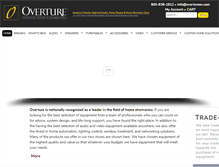 Tablet Screenshot of overtureav.com